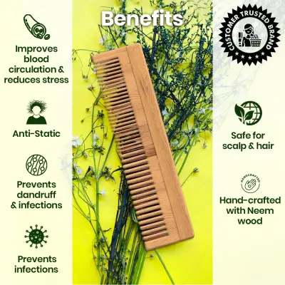 Wood Neem Comb